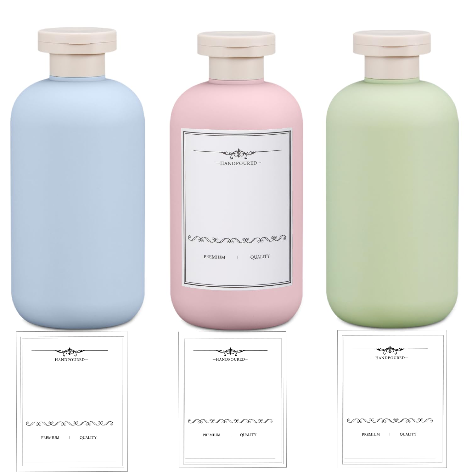 Photo 1 of UMETASS Travel Shampoo Bottle, Empty Plastic Squeeze Bottles 10oz with Flip Cap, Lotion Container for Tavel Size Shampoo and Conditioner