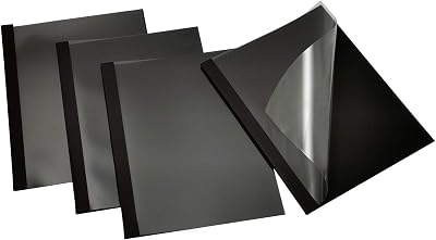 Rayson Thermal Binding Covers A4 4mm 35 Sheets Black Pack 25
