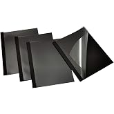 RAYSON TBC6-25-BK Thermal Binding Covers, 1/4 Inch, Black, Letter Size Holds 55 Sheets, 25 Pack
