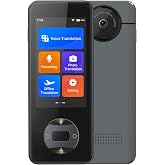 Anfier Offline Language Translator Device W10 PRO for 144 Languages and Accents Translator Photo Translation No WiFi Needed for Tavel Business W10 Grey
