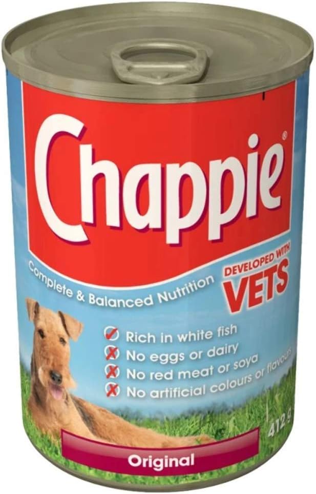 ( 12 Pack ) CHAPPIE Dog Tin Original 412g Amazon.co.uk Grocery
