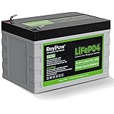12V 12Ah Deep Cycle LiFePO4 Battery, Roypow 12 volt Rechargeable Lithium Iron Phosphate Battery with low-temperature cut-off,