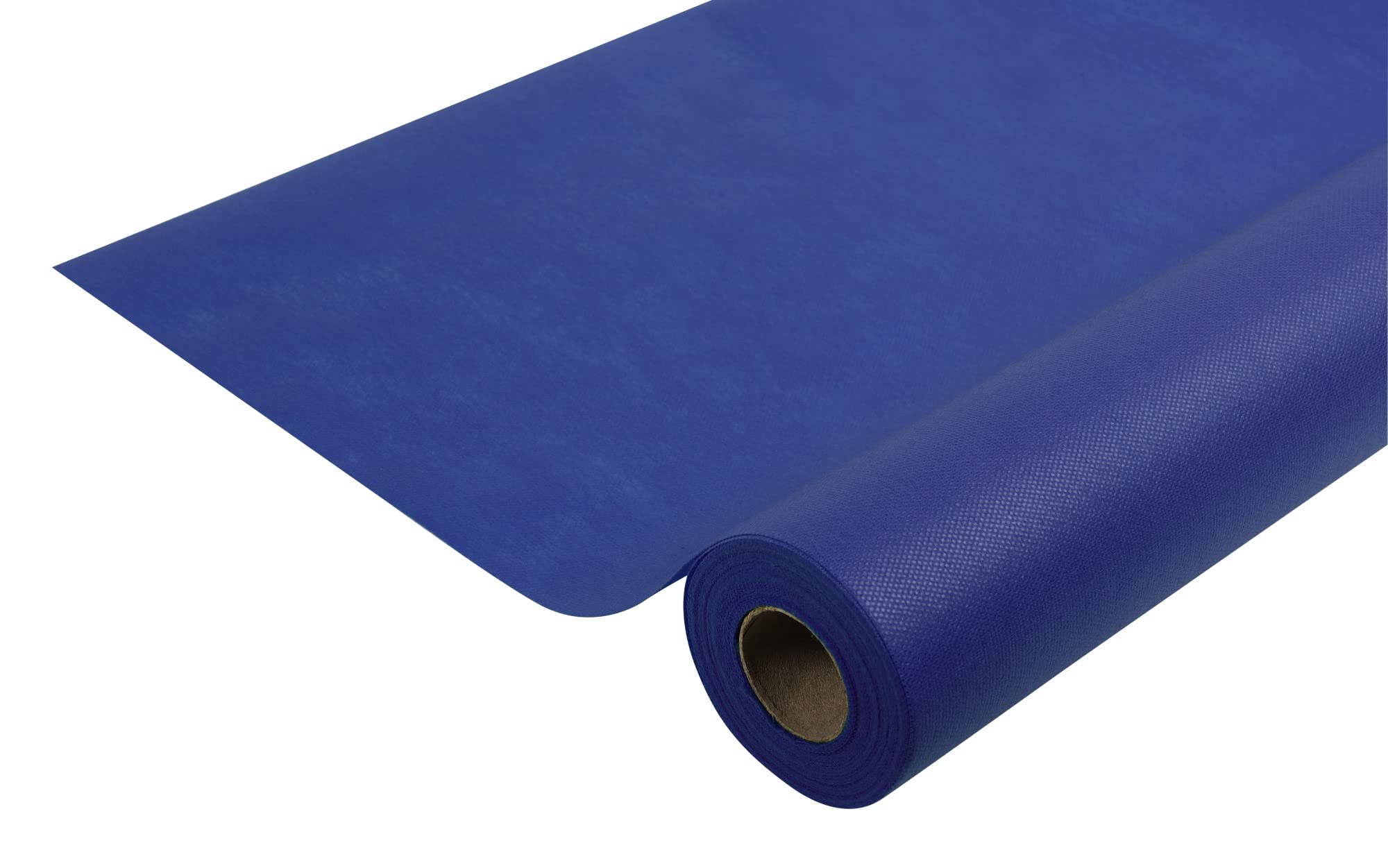Disposable spun bound nonwoven tablecloth - Roll 10 M long X 1.20 M wide - Tear-proof, water-repellent and wipe able material - Navy blue