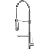 KRAUS Artec Pro Commercial Style 2-Function Single Handle Pull Down Kitchen Faucet with Pot Filler in Spot-Free Stainless Steel, KPF-1605SFS