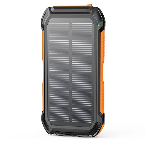 Solar Charger 26800mAh Power Bank: Hiluckey 3A USB C Fast Charging