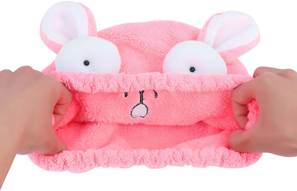 Qchomee Hair Drying Towels Wrap, Kids Microfiber Bath Shower Head Towel - Image 5