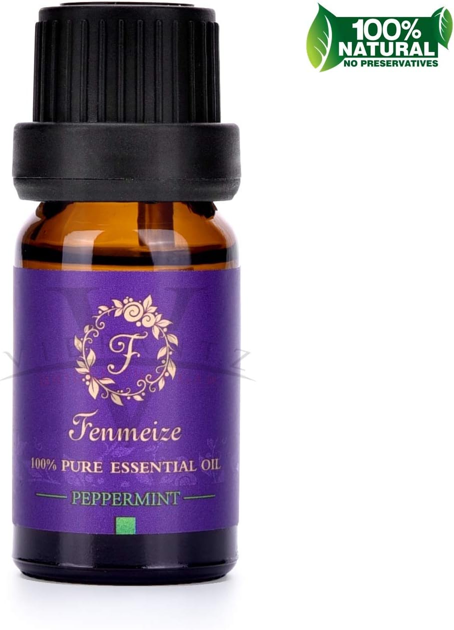 Vibrantz Peppermint Organic Essential Oil 10ml – 100% Pure, for Diffuser Oils Fragrance Diffuser humidifier, Undiluted, Steam Distilled, Vegan & Cruelty Free Aromatherapy Essential Oil(Peppermint)