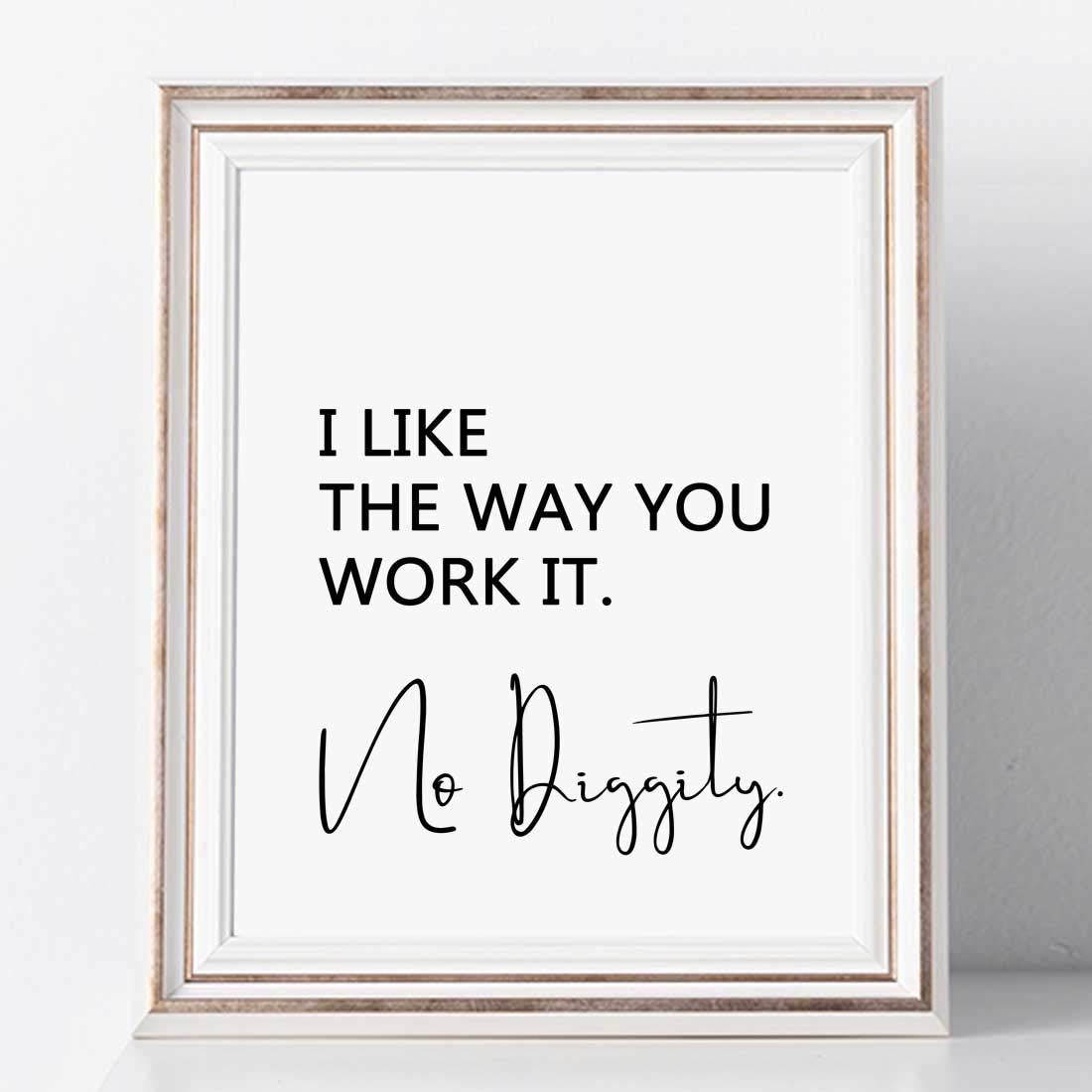 amazoncom i like the way you work it no diggity print livingroom