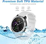 Wownadu 20mm Quick Release Watch Strap for Garmin Vivoactive 5 3 Venu Sq 2 White view 4