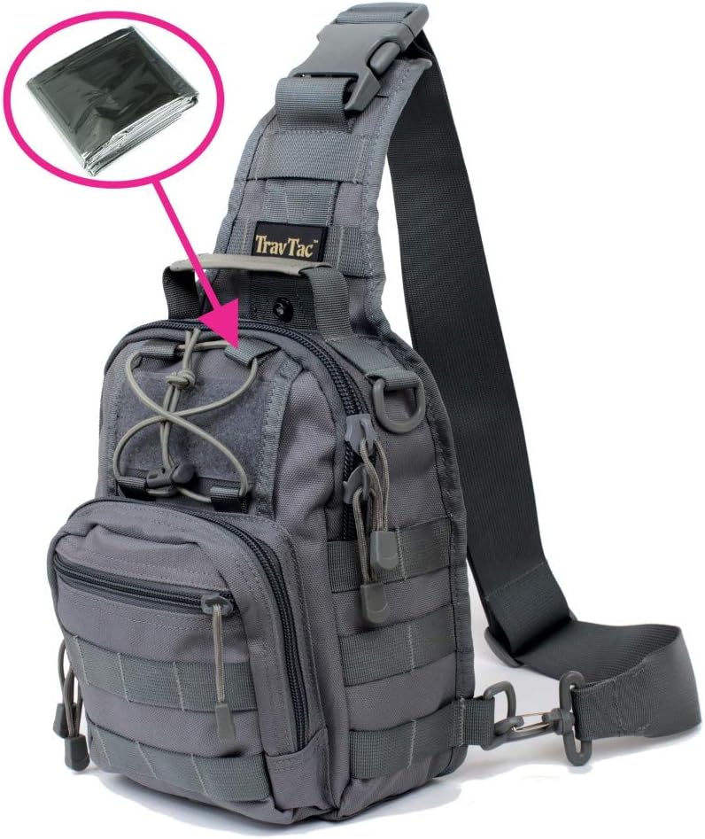TravTac Stage I Small Premium EDC Tactical Sling Pack 900D