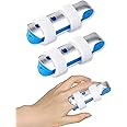 TAROYQASUL 2pcs Metal Finger Splint Middle Finger, Medium Size Finger Brace Stabilizer for Broken Finger, Finger Splints for Arthritis Trigger Finger to Straighten Index Pointer Pinky Ring