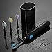Sonic Electric Toothbrush Rechargeable-Includes UV Sanitizer and Timer 5 Brush Modes 4 Replacements Heads Holder and Charger, Waterproof for Shower and Family - RLT236 Black-by BESTEK