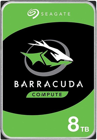 Seagate BarraCuda 8 TB Internal Hard Drive SATA 6 Gbit/s 3.5" 5400 RPM 256 MB