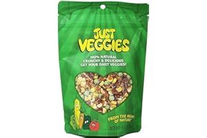 Karen's Naturals Just Veggies, 4 Ounce Pouches, Keto Friendly All Natural Freeze Dried Vegetables, Vegan, Paleo, Gluten Free, Healthy Dried Veggie Snack