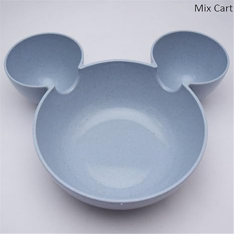 Mix Cart Bowl Cartoon Mouse Lunch Box Kids Baby Rice Feeding Bowl Baby Food Bowl Baby Fruit Plate