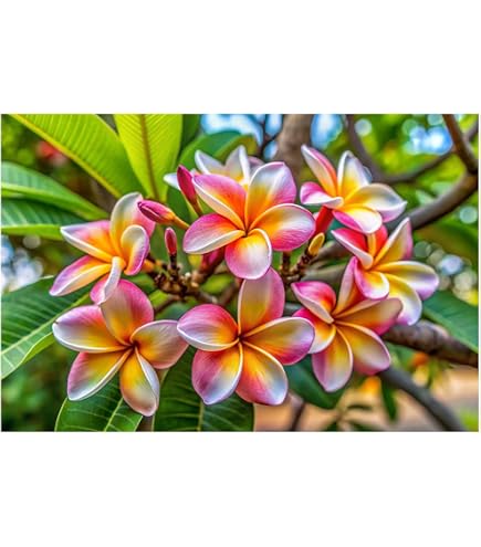 Amazon.com : 5 Light Pink Orange Plumeria Seeds Plants Flower Seed