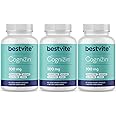 BESTVITE Cognizin 500mg (180 Vegetarian Capsules) (60x3) - Clinically Studied Premium Choline Nootropic - No Stearates - Vegan - Non GMO - Gluten Free - Brain Supplements for Memory and Focus