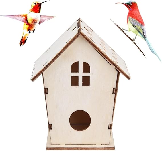 OVERMAL Clearance Wood Bird House, Nest DOX Nest House