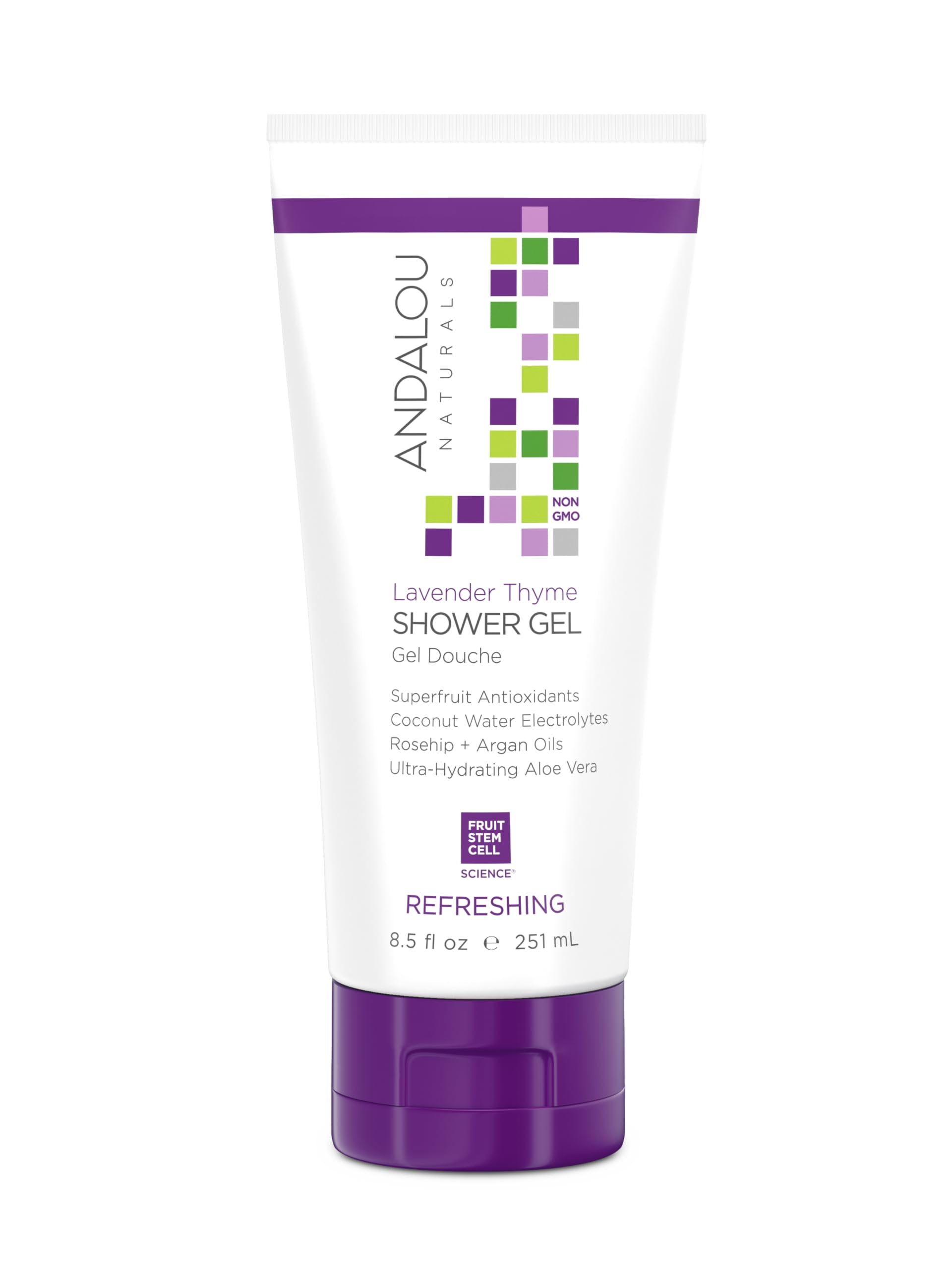 Andalou Naturals Lavender Thyme Refreshing Shower Gel, 8.5 Fluid Ounce