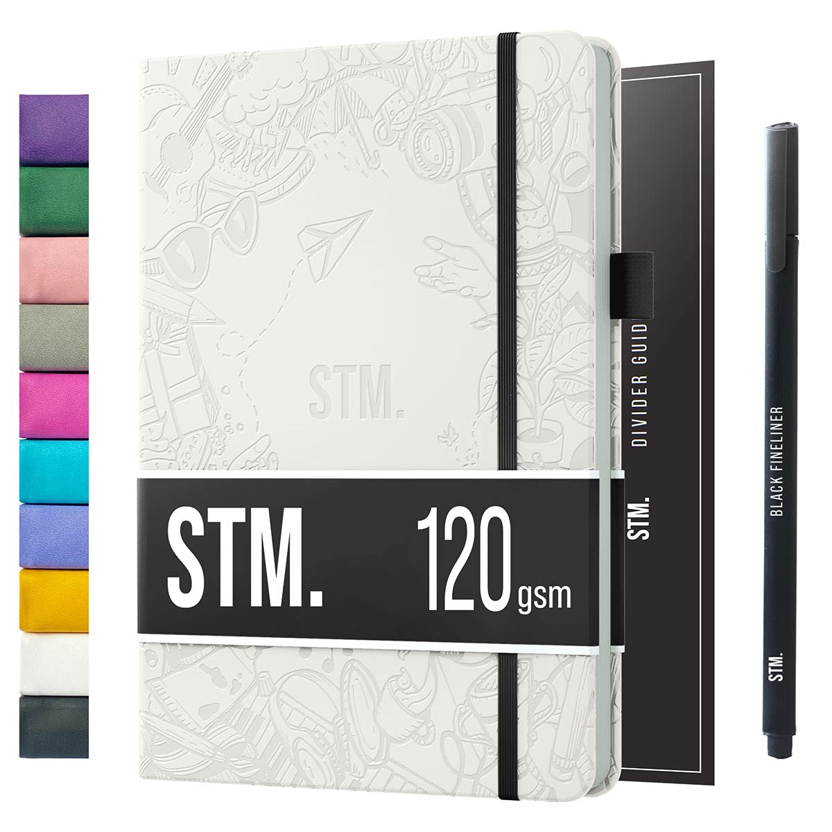 Bullet Dotted Journal Dot Grid Notebook | A5 Daily Journaling Notebooks for Personal Writing, Work, Women | 120gsm Thick Paper, Hard cover, Lay Flat Binding | 5x7 Journals Cuaderno Libretas de apuntes