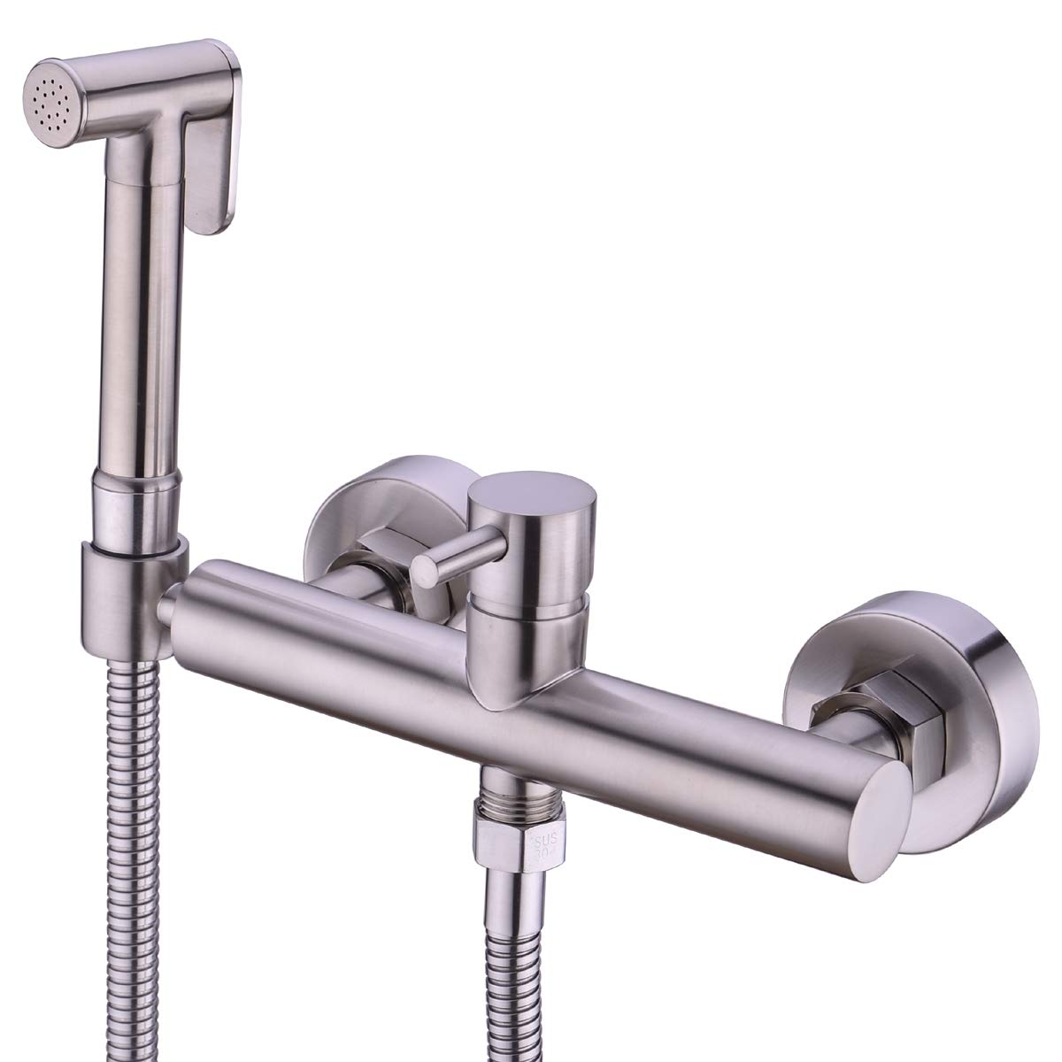 HANEBATH Brass Toilet Bidet Sprayer Set with Hot and Cold Mixing Valve