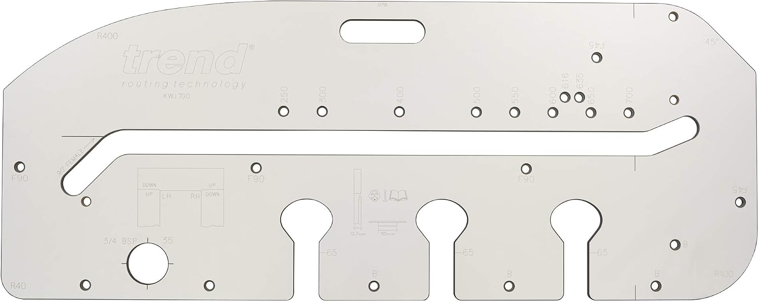 Trend Kitchen Worktop Jig for Precise Worktop Joints Router Jig for Laminate Solid Timber and Composite Worktops, 700mm, KWJ700 - Image 5