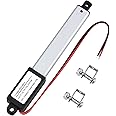 NORJIN 12V Mini Electric Linear Actuator 3" Stroke, 64N/14lbs, Speed 15mm/s, Linear Motion Actuators w/Mounting Brackets, for Sofa, TV, Table, Cabinets, Window Opener, Robotics, Home Automation