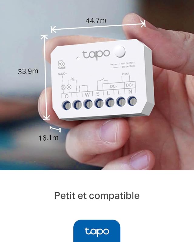 Interrupteur Volet Roulant Connecté Matter, Contacts Secs 10A S110E