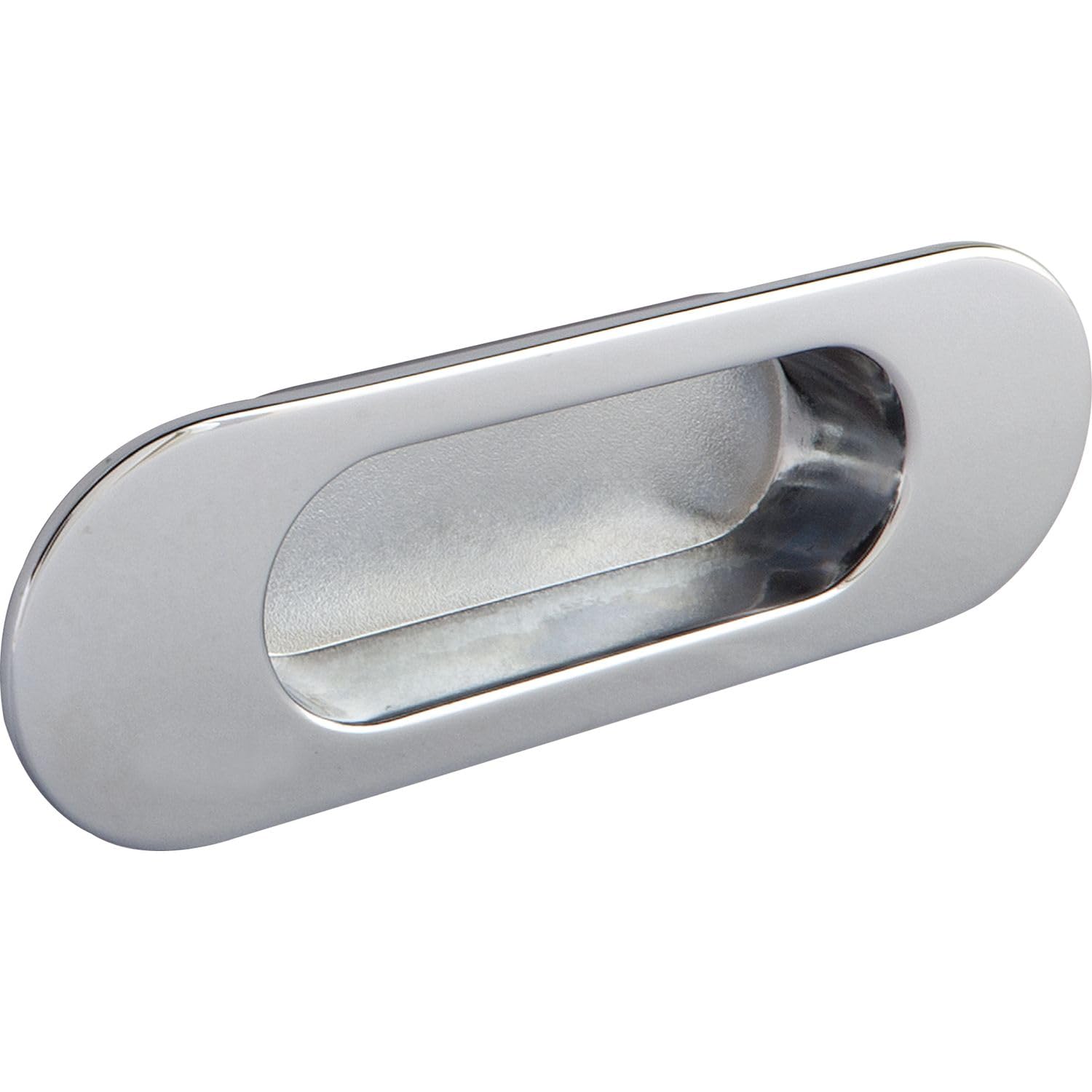 ESTAMP Zalya Handle Shell Width 151 mm - Handle for Sliding Door - Shell Handle for Inlet - Zinc Die-Cast Chrome-Plated Polished