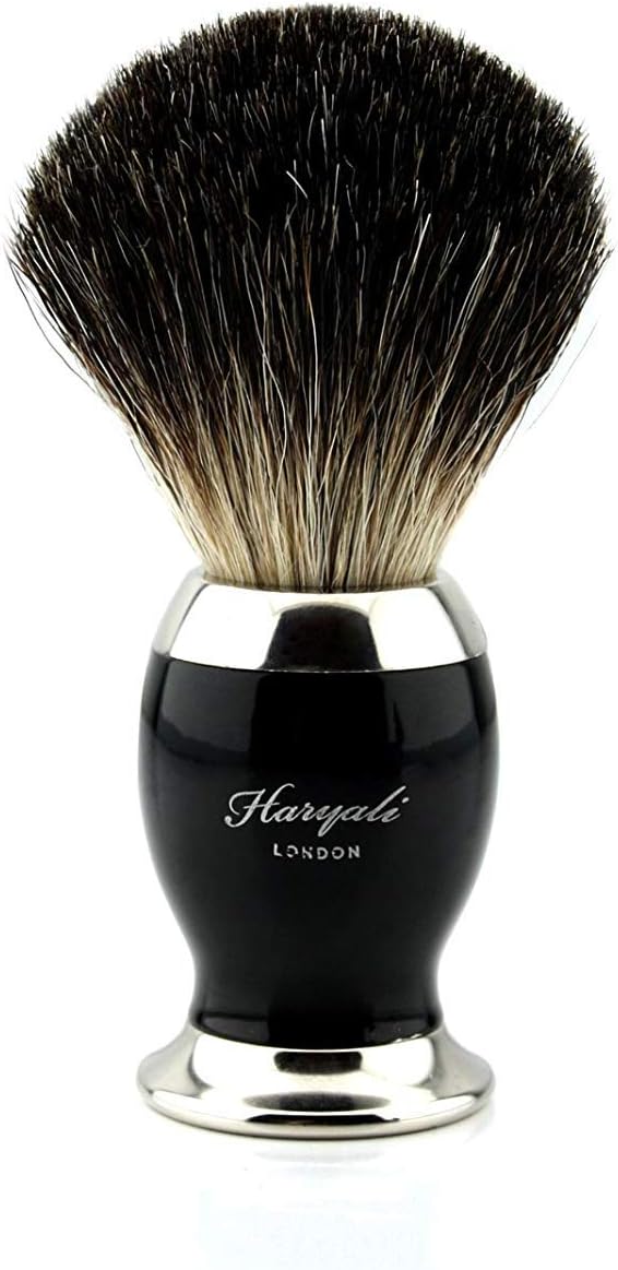 Haryali London Shaving Brush - Pure Badger Hair Shaving Brush - Luxury Shaving Brush for Men - Exfoliating Natural Bristles