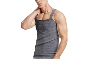 Finelylove Mens Tank Top Undershirt G-Unit Style Summer Tank Tops Square Cut Muscle Rib A-Shirt Gym Muscle Tank Top