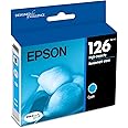 Epson 126 DURABrite Ultra Ink Cyan Cartridge for WF-3520, WF-3530, WF-3540, WF-520, WF-545, WF-630, WF-633, WF-635, WF-645, WF-7010, WF-7510, WF-7520, WF-840, WF-845 and Other Select Models