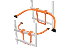 ACNOYEL Ladder Stabilizer, Extension Ladder Standoff Accessory for Roof Gutter, Heavy Duty Steel Ladder Gutter Guard with Wing Span/Wall/Anti-Slip Rubber Feet