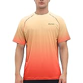 Riverruns Men's Swim Shirt Rash Guard Short Sleeve UPF 50+ UV Sun Protection Quick Dry Fishing Beach Water T-Shirt #1030