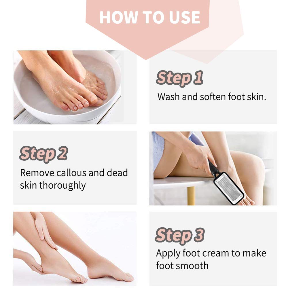 Pedicure Kit Set 20 in 1, Doni Foot Scrubber Pedicure Tools Set, Stainless Steel Foot Care Tools, Foot Rasp, Foot Dead Skin Remover, Callus Remover for Feet, Pedicure Kit for Men Women Gift : Beauty