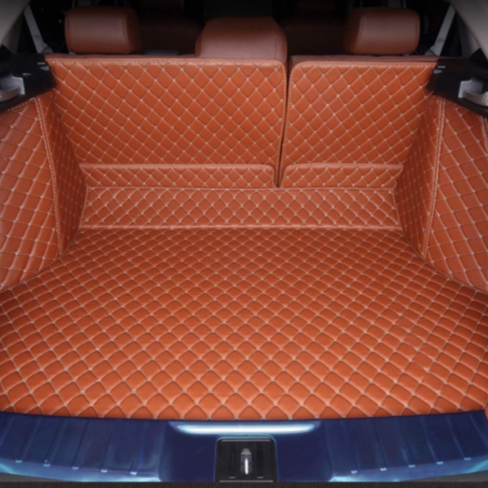 PXX Car Trunk Mat，for Toyota Avalon Crown Harrier Camry Premio Reiz Fortuner,Custom Car Trunk Mat Cargo Liner Ect Car Accessories Auto Styling,Brown (1C)