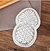 Ialwiyo 2 Pieces Metal Bath Bomb Molds (14.5cm x 9cm x 3cm) (Pineapple Shape)