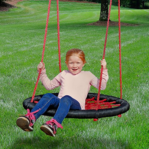 Gorilla Playsets 040029BK/R Extra Large Orbit Swing, Red Netting