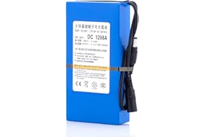 ABENIC DC 12V 2A (24W) 9800mAh Super Rechargeable Protable Li-ion Lithium Battery for Bluethooth,CCTV Camera Led Light Stip a