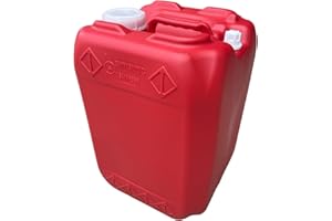 CHEMSTREAM | 5 Gallon Tighthead Container | Carboy | Jerrican | Hedpack with 70MM Cap | Home Brewing Container | 1 Pack (Red)