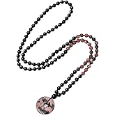 COAI 108 Mala Beads Prayer Necklace for Yoga Meditation, Donut Pendant Beaded Necklace for Men Women