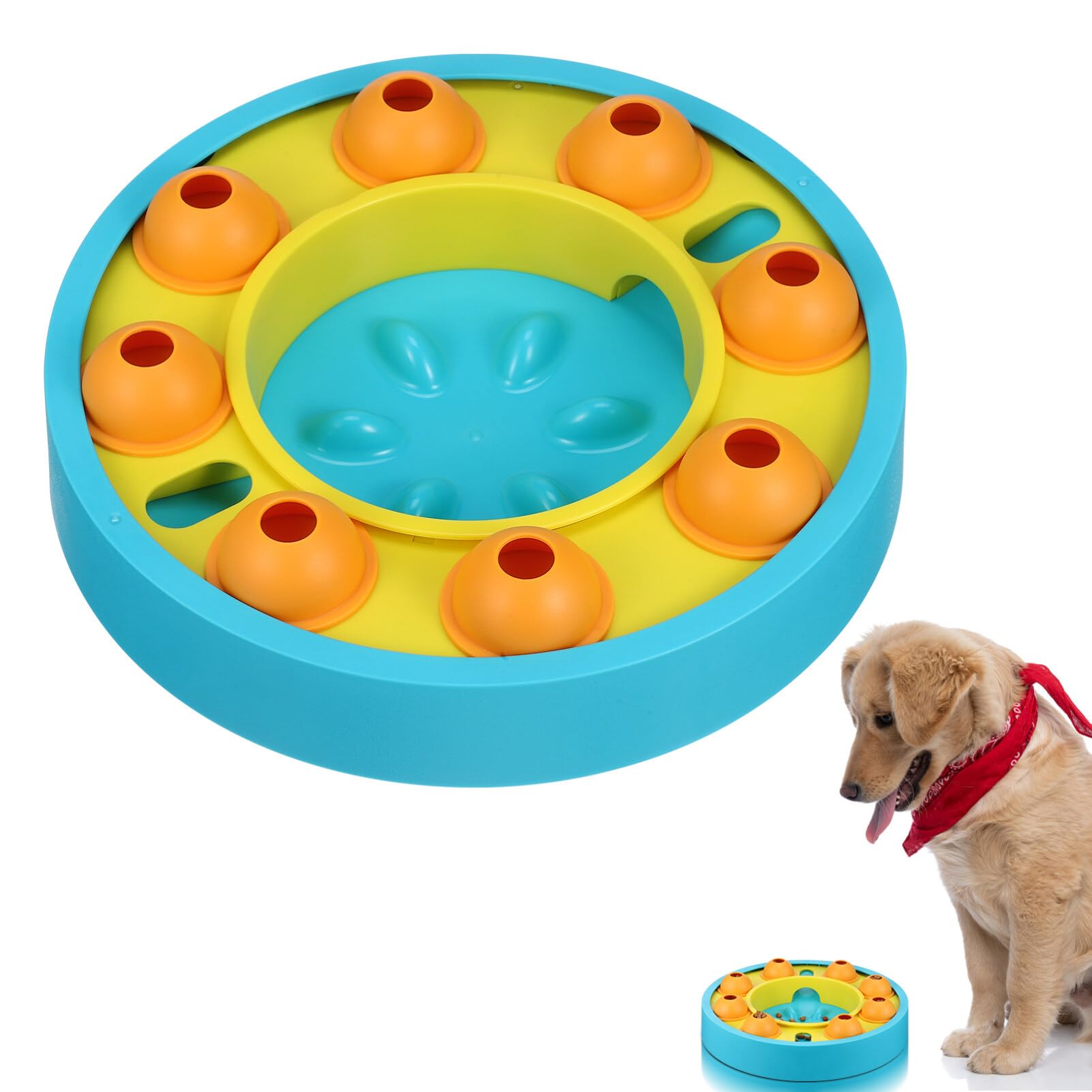 DOITOOL Dog Puzzle Toys, Interactive Dog Toys for Small Medium Large s, Treat for s Training Funny Feeding, Treat Dispenser for Boredom, Slow Feeder to Aid Pets Digestion