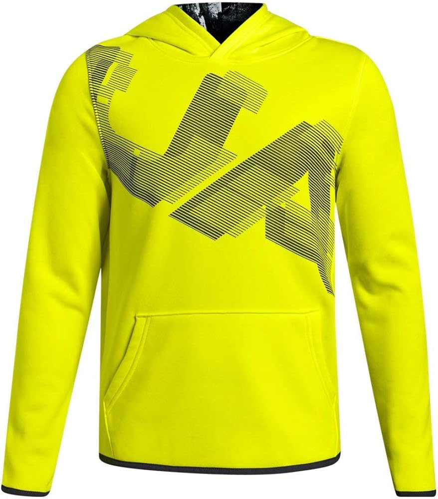 Under Armour Boys Fleece Highlight Printed Hoodie: Clothing