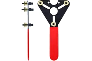 Glarks AC Clutch Holding Tool With Adjustable Pin and Non-Slip Grip Handle - Dual Purpose Remover Wrench for Vehicle Repair a