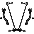 BOXI 4pcs Front Outer Tie Rod Ends Sway Bar Links Fit for Nissan Sentra 2007 2008 2009 2010 2011 2012 Sedan 4-Door | K750096 ES800575 ES800574