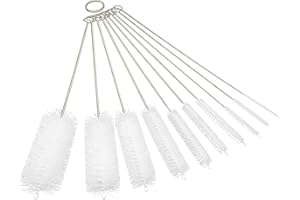 RAYTOUR 10 Pieces Drinking Straw Cleaning Brush Straw Cleaner Straw Brush Pipe Cleaners Tube Bottle Cleaning Brush