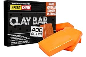 XPERTCHEMY Car Clay Bar 4 Pack 400g(4x100g), Auto Detailing Premium Grade No Scratch Magic Clay Bars Cleaner Kit with Washing and Adsorption Capacity for Car Auto SUV, RV, Truck, Orange