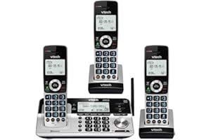 V-Tech Connect to Cell Answering System with Smart Blocker (DS6451-3), 3 Handset