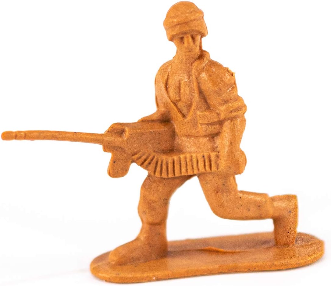 KandyToys Combat Mission Plastic Toy Soldiers 100 Piece, Brown,green, 100 Pack - Image 5