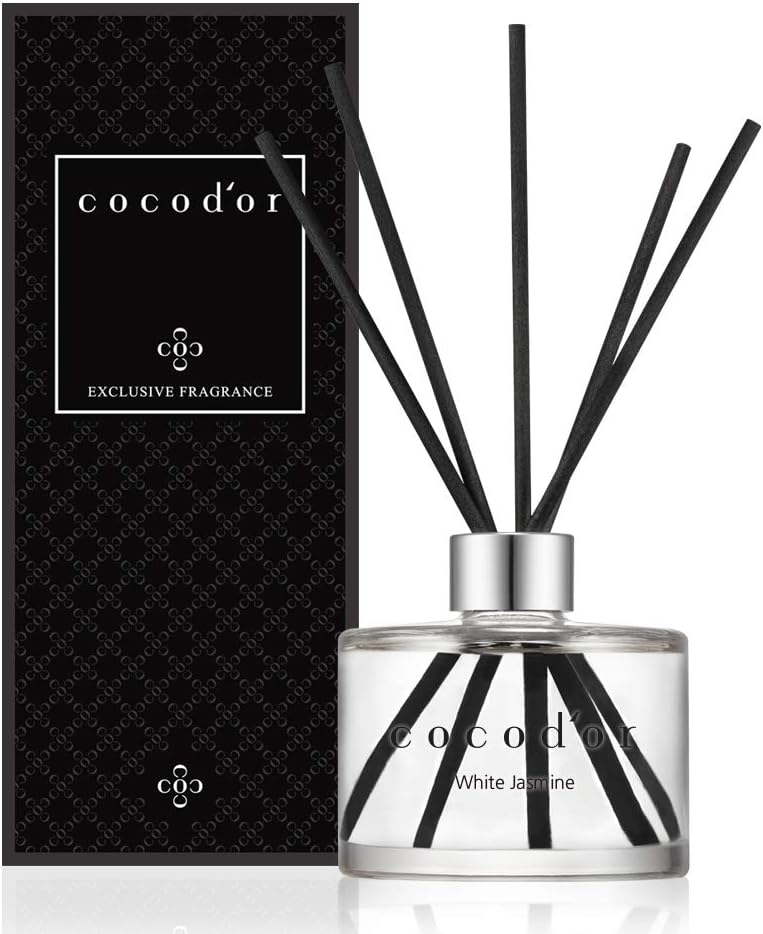 Cocodor Signature Reed Diffuser/White Jasmine/ 6.7oz(200ml) / 1 Pack/Reed Diffuser, Reed Diffuser Set, Oil Diffuser & Reed Diffuser Sticks, Home Decor & Office Decor, Fragrance and Gifts
